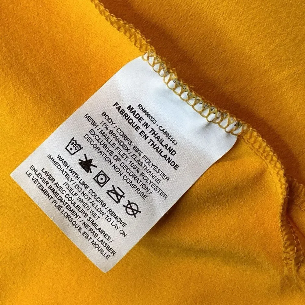 NIKE Sz L Emory University Eagles Coaches Performance 1/4 Zip Jacket Gold Yellow